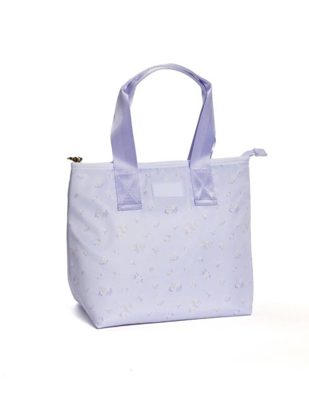 LoveShackFancy Yoobi Everblooming Rosettes Ditsy Lunch Tote Bag Breezy Blue NWT